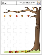 okul öncesi çizgi çalışmaları